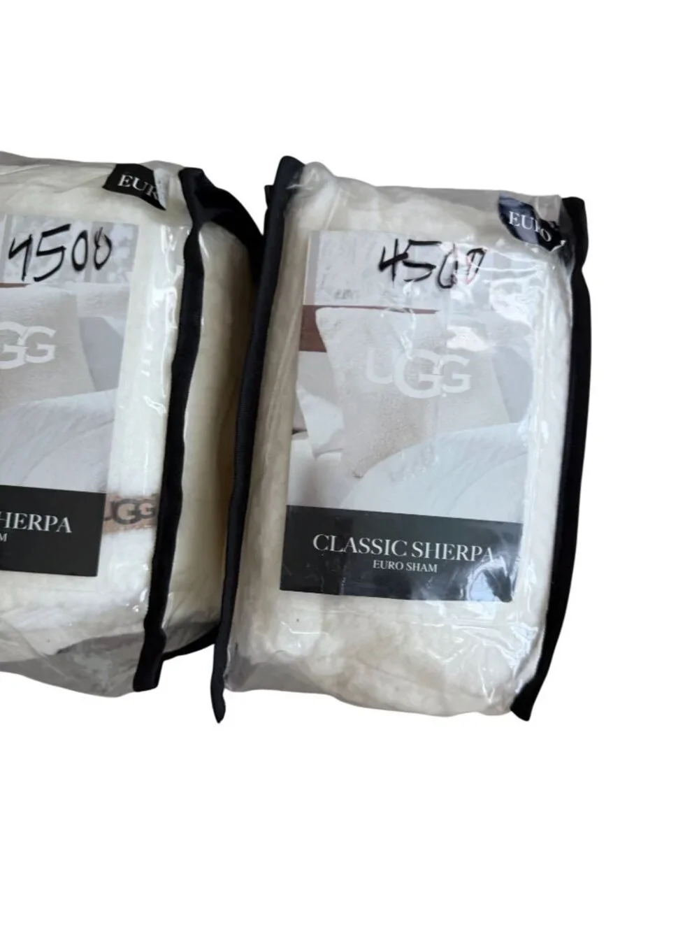 UGG AUSTRALIA Set of 2 Sherpa Euro Pillow Shams NEW NWT